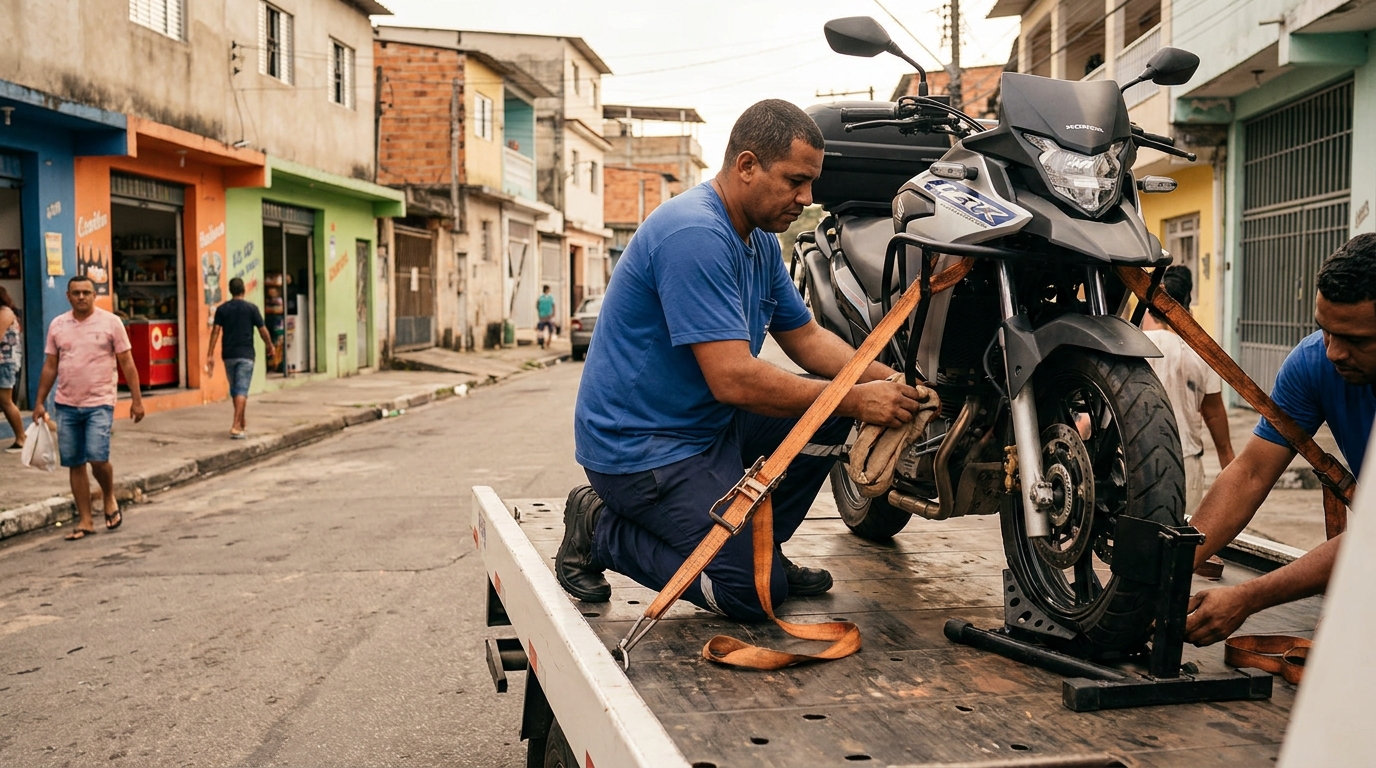 Guincho para Moto perto de mim em Santos‑SP